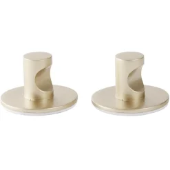 Gifi Rangement|Patère murale ronde métal doré Ø4,4cm