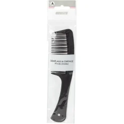 Gifi Beauté^Peigne double plastique noir L26 cm