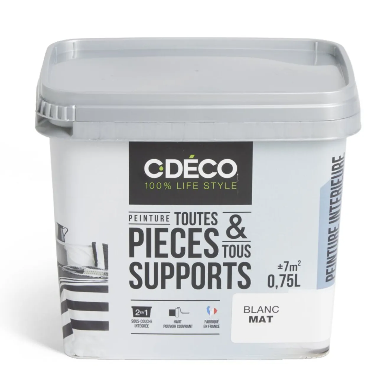 Gifi Peinture^Peinture intérieure C'DÉCO tous supports 750ml blanc satiné