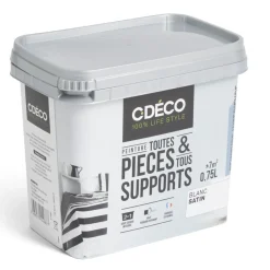 Gifi Peinture^Peinture intérieure C'DÉCO tous supports 750ml blanc satiné