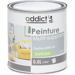 Gifi Peinture^Peinture multi-surfaces 0,5L gris béton satiné