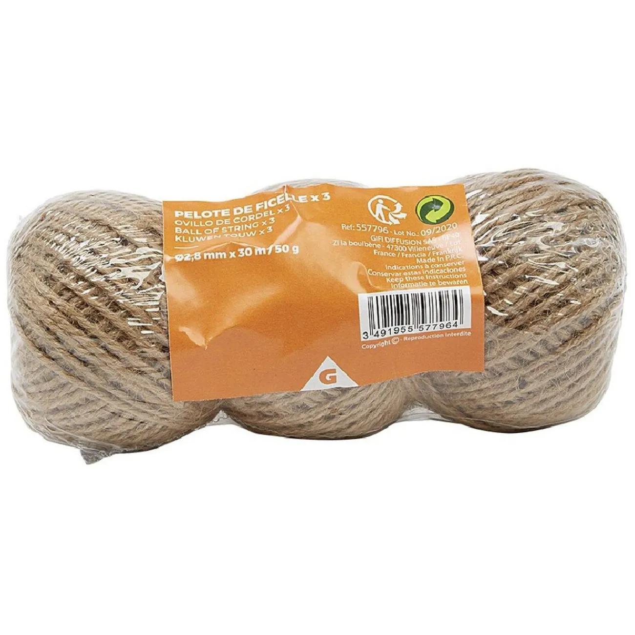 Gifi Quincaillerie^Pelote de ficelle x3