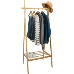 Gifi Rangement|Penderie avec étagère 75xH160x47cm bambou verni