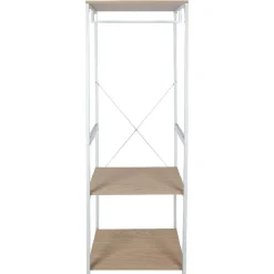 Gifi Rangement|Penderie blanche et bois