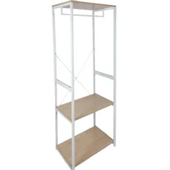 Gifi Rangement|Penderie blanche et bois