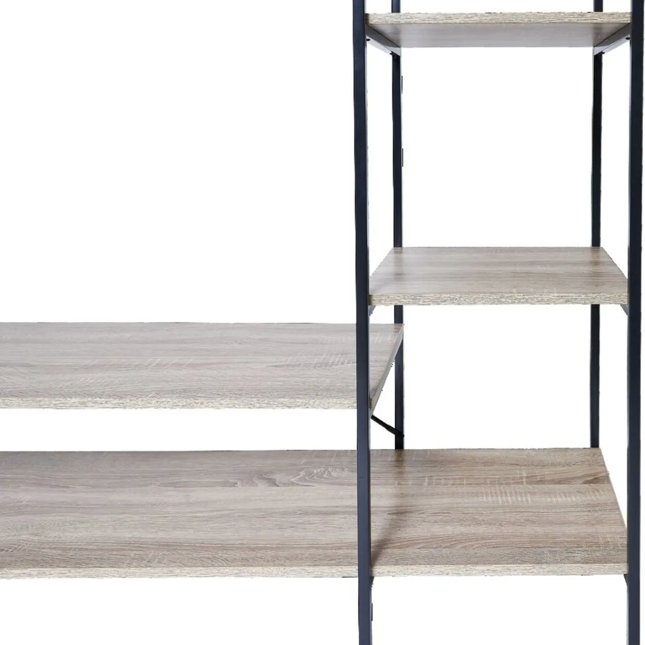 Gifi Rangement|Penderie bois XXL 6 étagères 160x40xH180cm