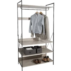 Gifi Rangement|Penderie dressing noir naturel