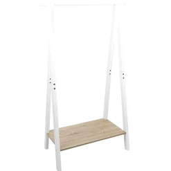 Gifi Rangement|Penderie enfant bois blanc et naturel 78xH126x38cm