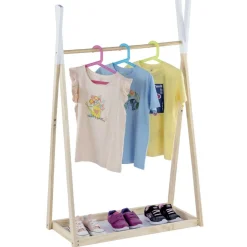 Gifi Rangement|Penderie enfant en bois 78,5x39xH126cm