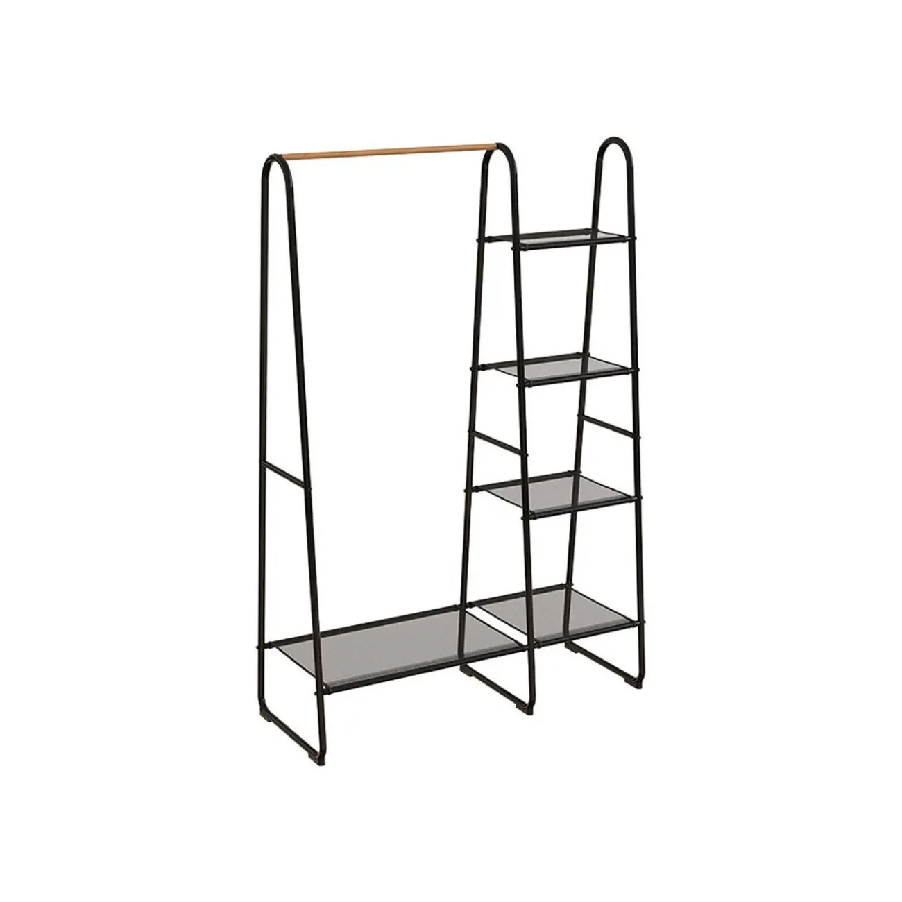 Gifi Rangement|Penderie et étagères en métal et pvc noir