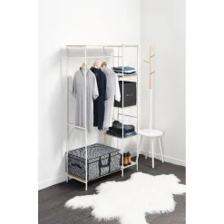 Gifi Rangement|Penderie ouverte blanche 4 étagères