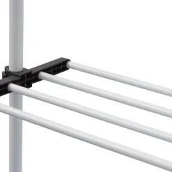 Gifi Rangement|Penderie télescopique métal blanc et noir