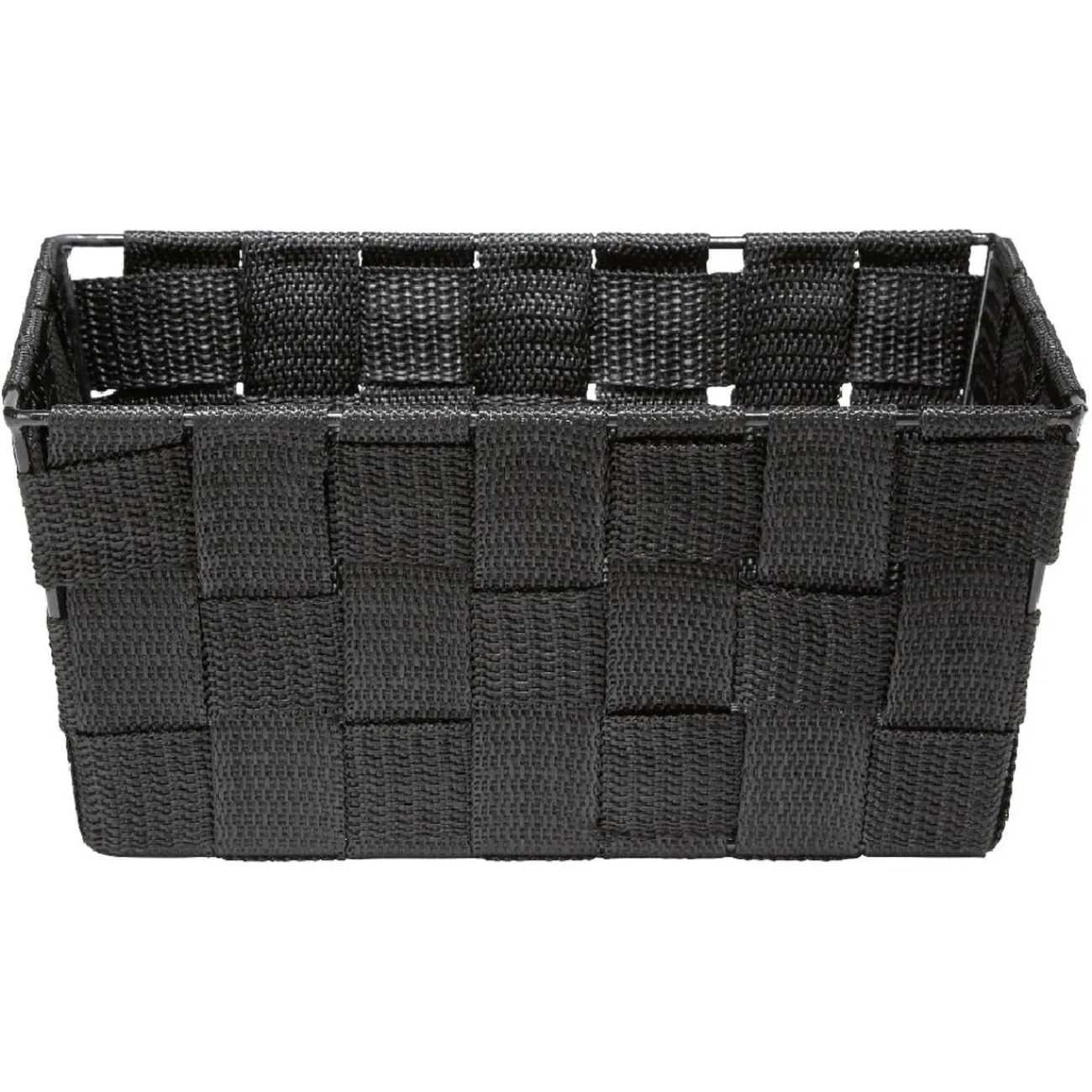 Gifi Rangement|Petit panier noir effet tressé