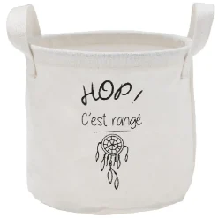 Gifi Rangement|Petite panière en tissus forme cylindre