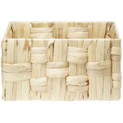 Gifi Rangement|Petite panière rectangulaire tressée en jonc