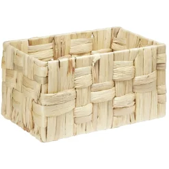 Gifi Rangement|Petite panière rectangulaire tressée en jonc