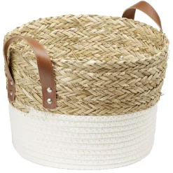 Gifi Rangement|Petite panière tressée en jonc et coton
