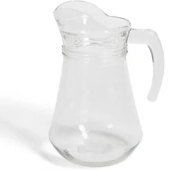 Gifi Pichet avec anse et bec verseur 1L verre transparent