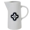Gifi Pichet blanc avec motif fleur gris Dolce Vita