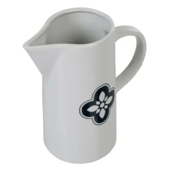 Gifi Pichet blanc avec motif fleur gris Dolce Vita