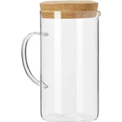 Gifi Pichet en verre avec bouchon liège 1,7L