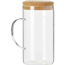 Gifi Pichet en verre avec bouchon liège 1,7L