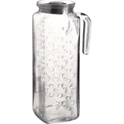 Gifi Pichet en verre avec couvercle 1,2L