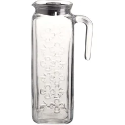 Gifi Pichet en verre avec couvercle 1,2L