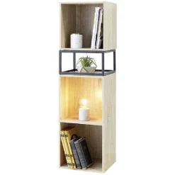 Gifi Rangement|Pieds pour meuble Box Cube métal noir H17,5cm