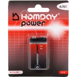 Gifi Pile^Pile Alcaline Homday Power 6LR61 9V