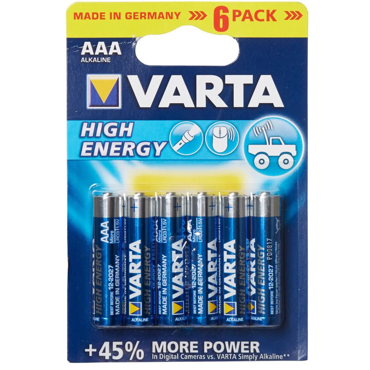 Gifi Pile^Pile alcaline LR03 x6