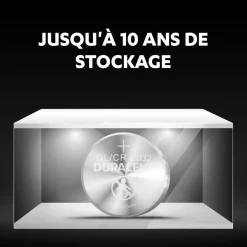 Gifi Pile^Pile bouton Duracell spécial lithium CR2032/DL2032 - Lot de 2