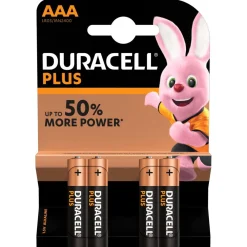 Gifi Pile^Pile Duracell Plus alcaline AAA 1,5 Volts LR03 - Lot de 4