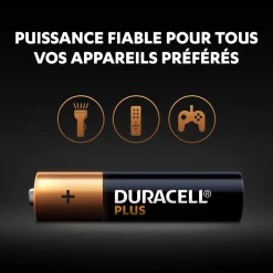 Gifi Pile^Pile Duracell Plus alcaline AAA 1,5 Volts LR03 - Lot de 4