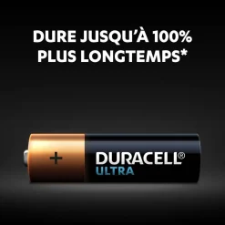 Gifi Pile^Pile Duracell Ultra alcaline AA 1,5 Volts, LR06 - Lot de 8