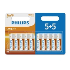 Gifi Pile^Pile Philips LongLife AA/LR06 x 10