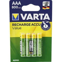 Gifi Pile^Pile rechargeable Varta AAA 800mAh x4