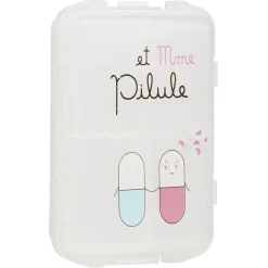 Gifi Bien-Être^Pilulier avec décor plastique