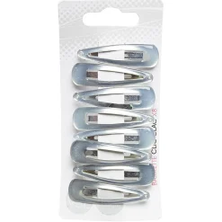 Gifi Beauté^Pince à cheveux clic clac argenté x8