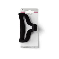 Gifi Beauté^Pince à cheveux contours aspect velours noir 10cm