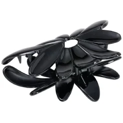 Gifi Beauté^Pince à cheveux en plastique noir brillant