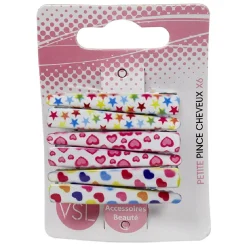 Gifi Beauté^Pince à cheveux enfants imprimée x6
