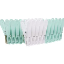Gifi Entretien Du Linge|Pince à linge bleu opaque blanc x20