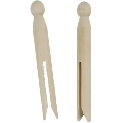 Gifi Entretien Du Linge|Pince à linge en bois vintage x16