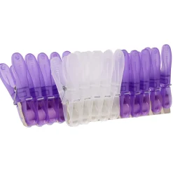 Gifi Entretien Du Linge|Pince à linge violet blanc x20
