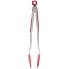 Gifi Pince à viande en inox plastique rouge gris