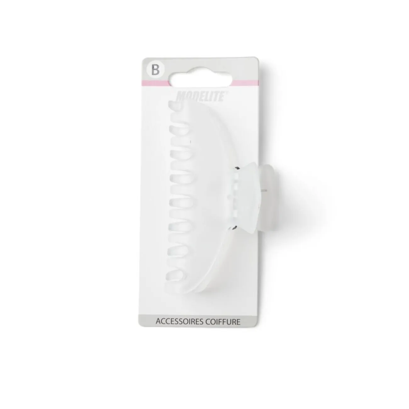 Gifi Beauté^Pince cheveux blanc mat L9cm