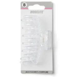 Gifi Beauté^Pince cheveux crabe transparent mat L9cm