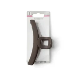 Gifi Beauté^Pince cheveux crocodile marron mat L11cm