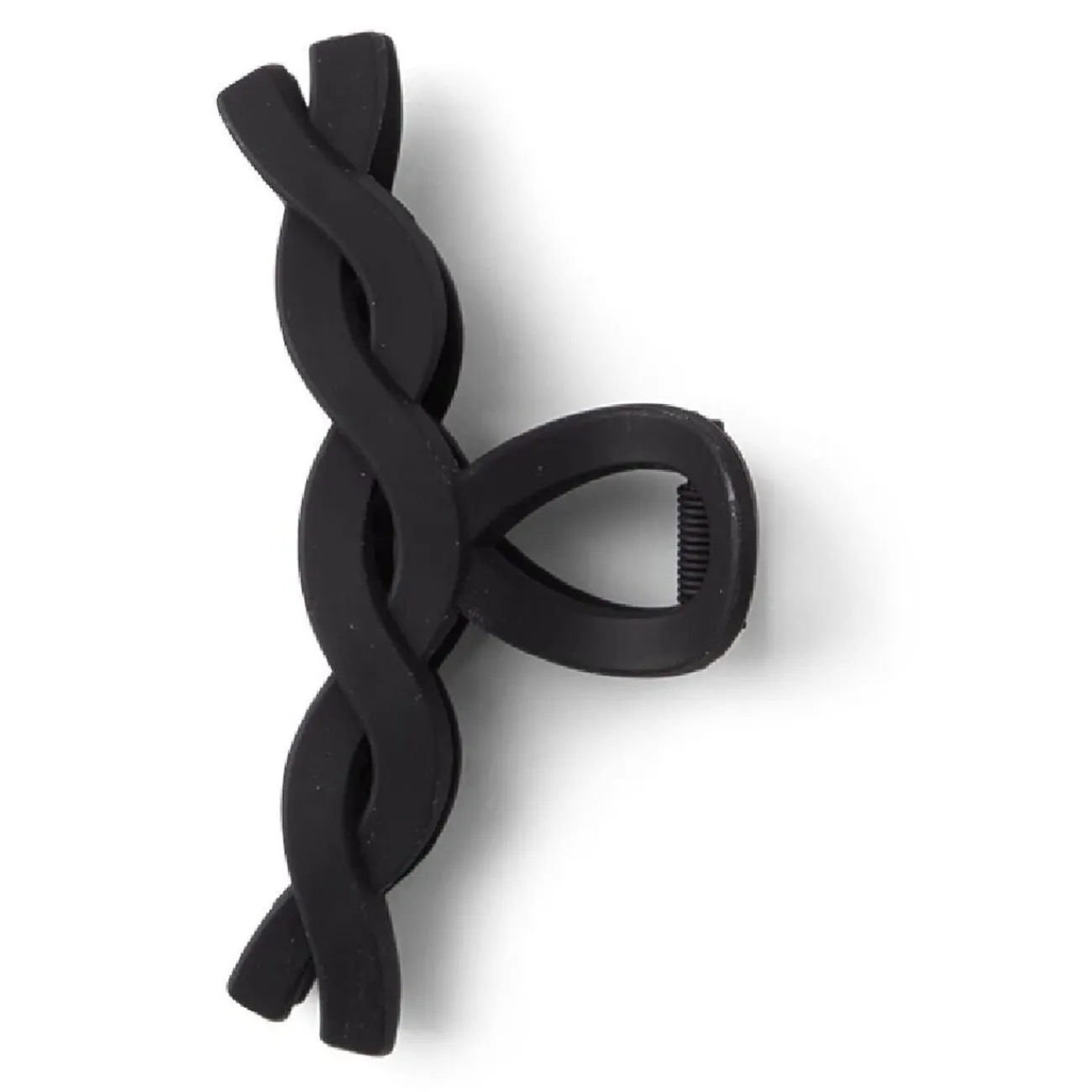 Gifi Beauté^Pince cheveux crocodile noir mat effet torsadé L11cm